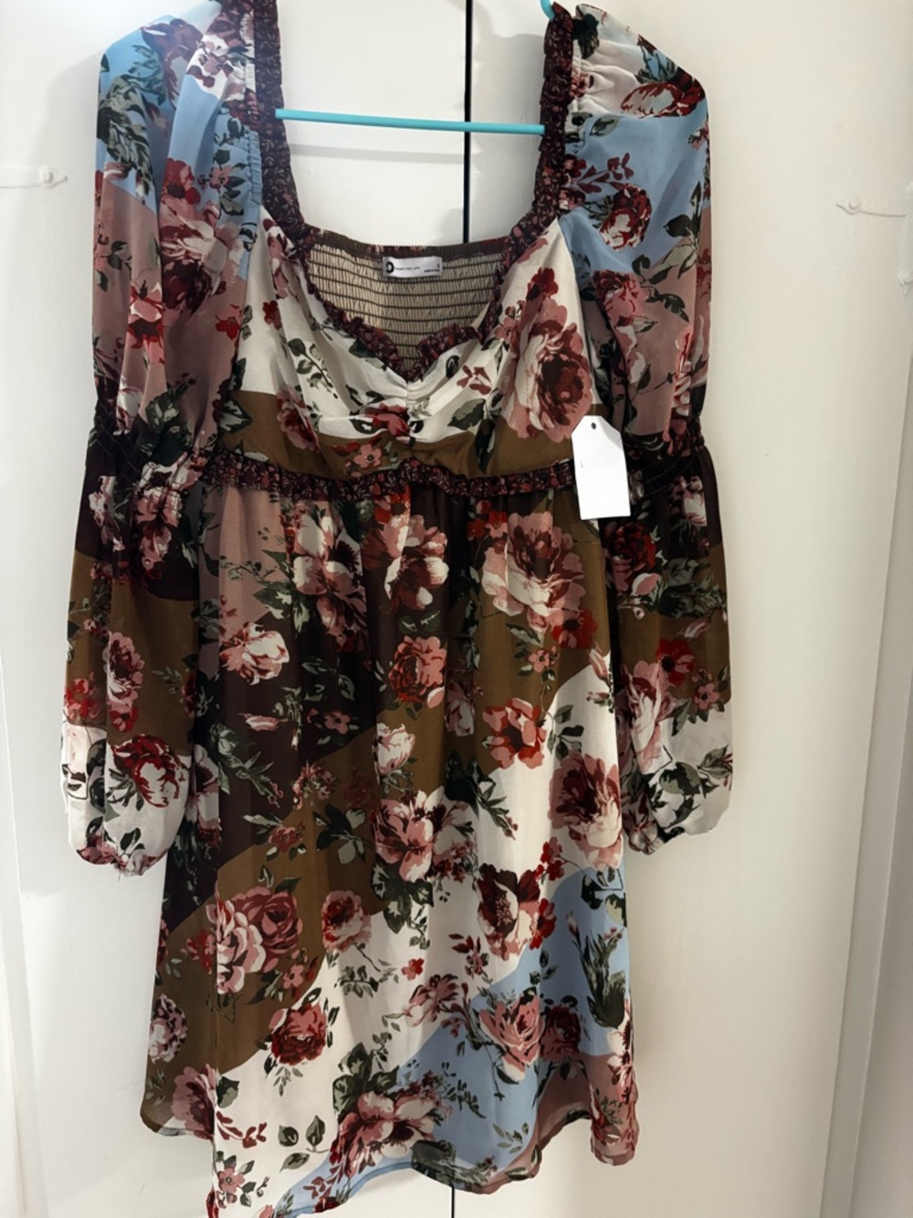 NWT Floral Babydoll Dress in Multi